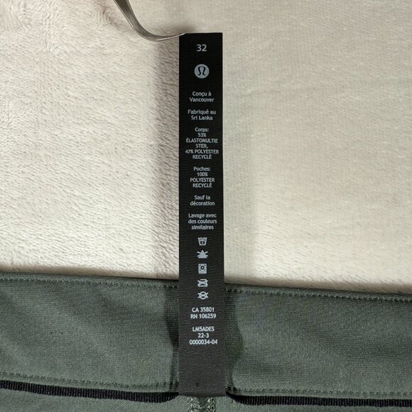 Lululemon ABC Pants Men Size 32 Classic Fit Warpstreme Stretch Wrinkle Resistant - Picture 8 of 11